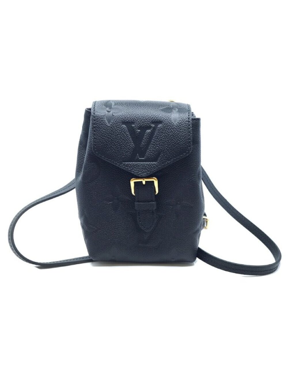 Louis Vuitton Monogram Empreinte Tiny Backpack Black Gold Bags